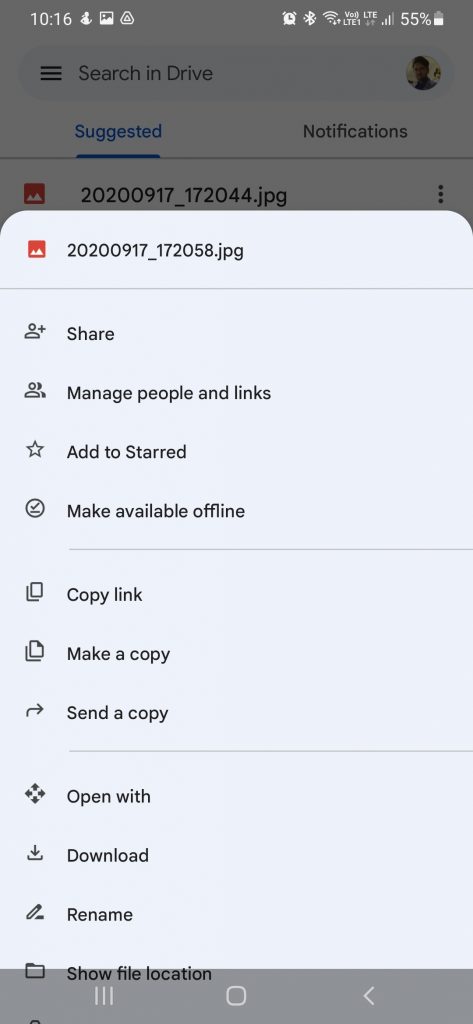 Download Pictures from Google Drive