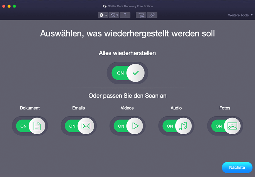 Dateityp auswählen